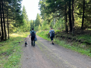 Bei schönstem Spätsommerwetter legte die kleine Wandergruppe rund 10 Kilometer zurück Bei schönstem Spätsommerwetter legte die kleine Wandergruppe rund 10 Kilometer zurück